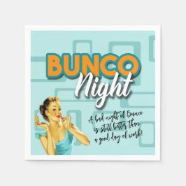 Guardanapo De Papel Funny Retro Bunco Night