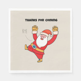 Guardanapo De Papel Funny santa thanks for coming