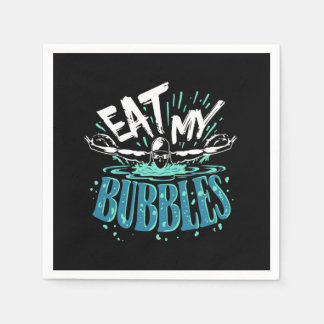 Guardanapo De Papel Funny Swimming Eat My Bubbles Swim Swimmer