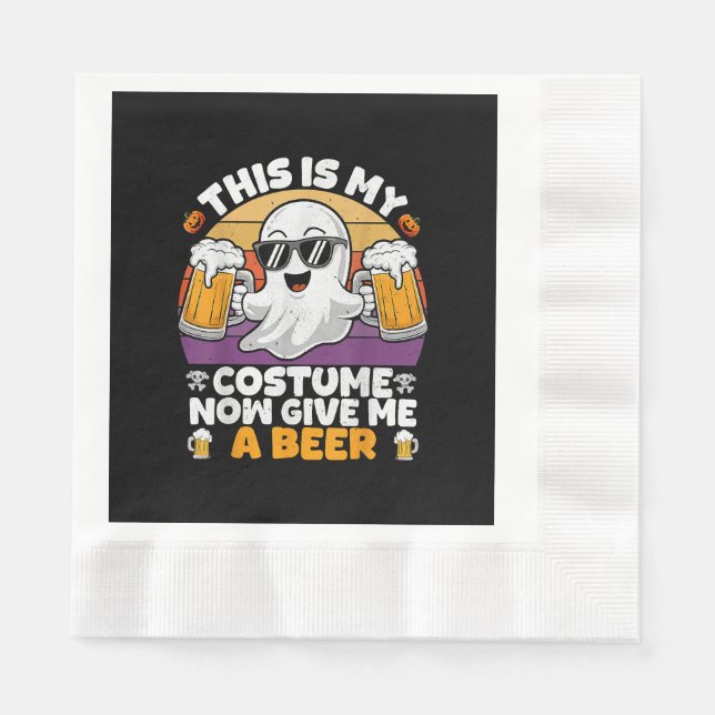 Guardanapo De Papel Funny Vintage Boo (Frente)