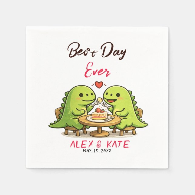 Guardanapo De Papel Funny Wedding Save the Date  (Frente)