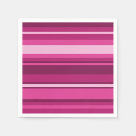 Guardanapo De Papel Fuschia stripes