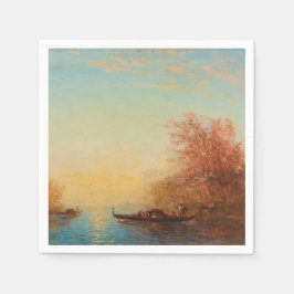 Guardanapo De Papel Fusine, Environs De Venise - Félix Ziem