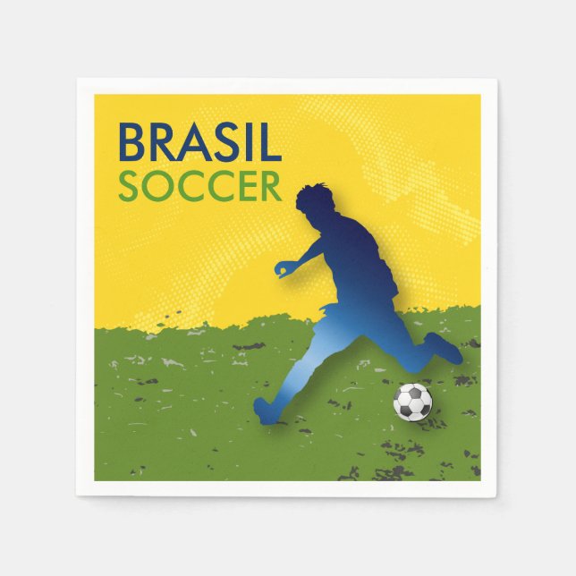 Guardanapo De Papel Futebol do Brasil (Frente)