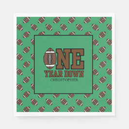 Guardanapo De Papel Futebol Masculino Esportes Aniversário Verde