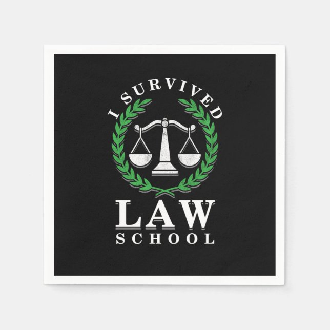 Guardanapo De Papel Future Lawyer Students Attorney Gift I Survived La (Frente)