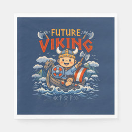 Guardanapo De Papel Future Viking Funny Norwegian Napkins