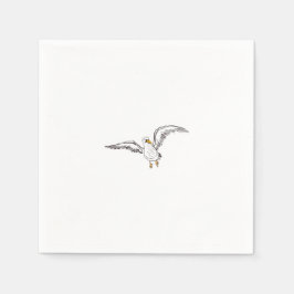 Guardanapo De Papel Gaivota branca