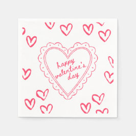 Guardanapo De Papel Galentine’s Day Valentine Girly Invitation