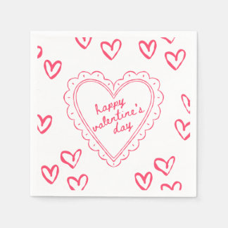 Guardanapo De Papel Galentine’s Day Valentine Girly Invitation