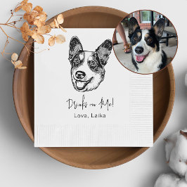 Guardanapo De Papel Galês Corgi Cachorro Personalizado Beba Em Mim
