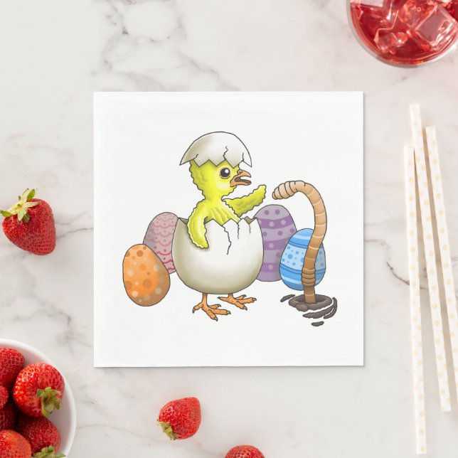 Guardanapo De Papel Galinha de Páscoa chapada (Insitu)