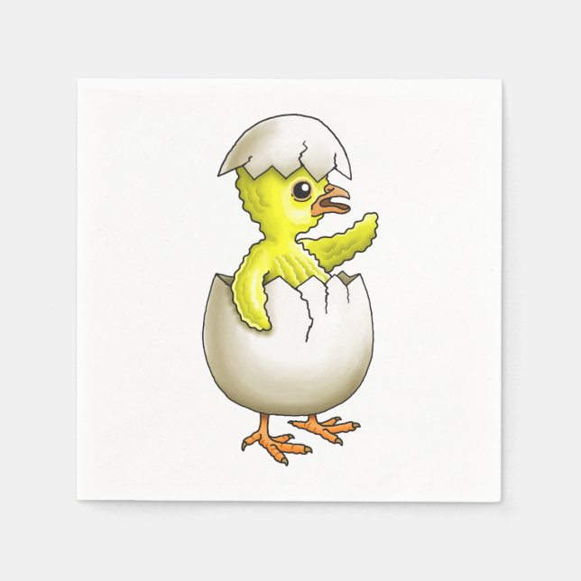Guardanapo De Papel Galinha de Páscoa chapada (Frente)