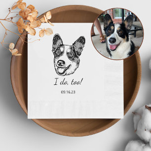 Guardanapo De Papel Galsh Corgi Dog Personalizado Eu Também