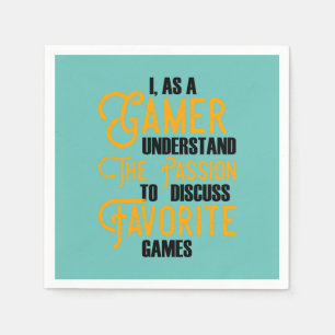 Guardanapo De Papel Gamer Art A Gamer Compreende A Paixão