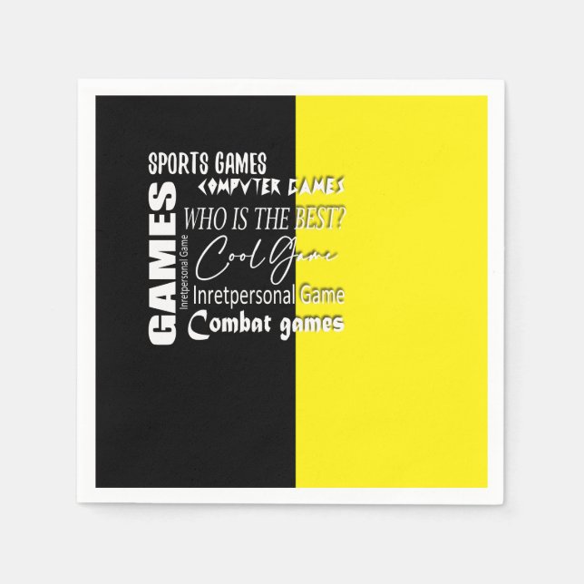 Guardanapo De Papel Gamer computer game (Frente)