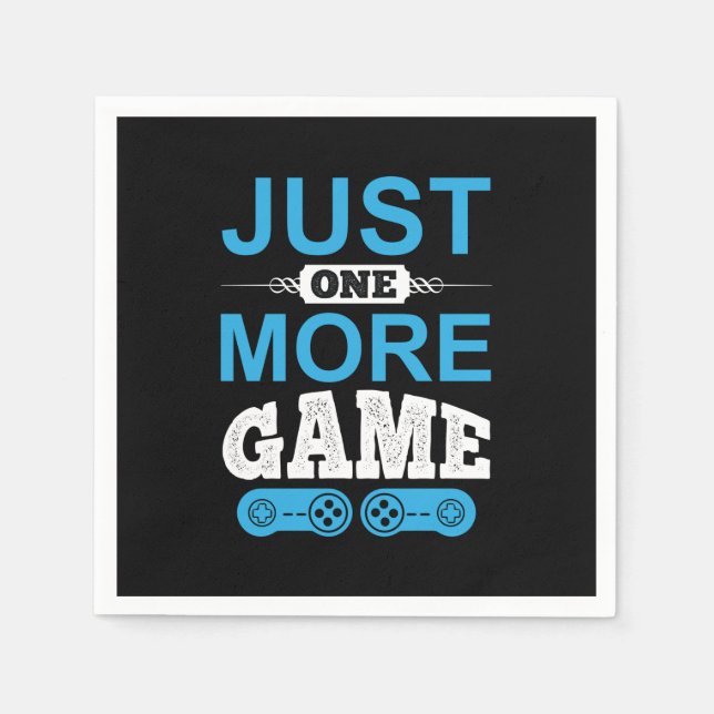 Guardanapo De Papel Gamer Gift Just One More Game (Frente)
