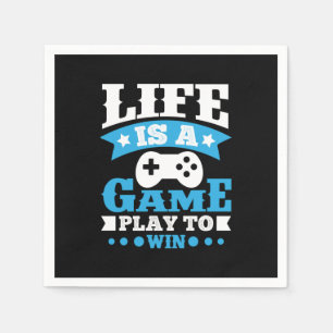 Guardanapo De Papel Gamer Gift Life É Um Jogo