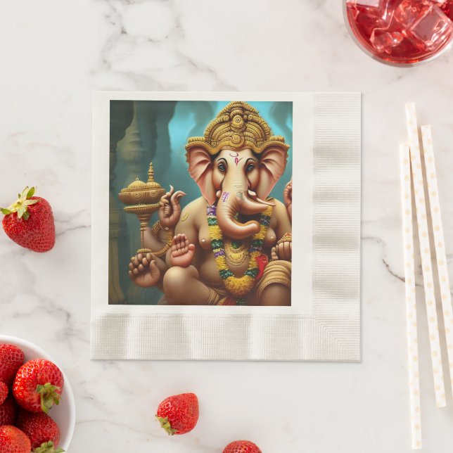Guardanapo De Papel Ganesh toma uma selfie (Insitu)