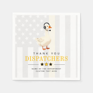Guardanapo De Papel Ganso Personalizado de Despachante do 911 com Fone