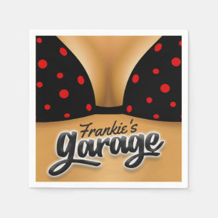 Guardanapo De Papel Garagem de Caverna de Bikini Babe Girl