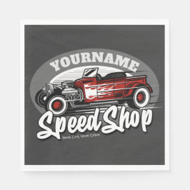 Guardanapo De Papel Garagem de velocidade Comprada do Roadster Red Hot