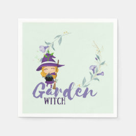 Guardanapo De Papel GARDEN WITCH - Personalizar com texto, ortografia,