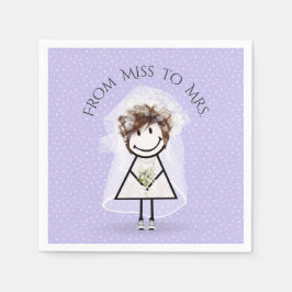 Guardanapo De Papel Garota Bela com tênis nos pontos