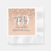 Garota brilhando moderna aniversário de 40 anos