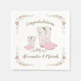 Guardanapo De Papel Garota Chá de fraldas País Ocidental