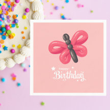 Garota de Aniversário Simples Moderna Fofa