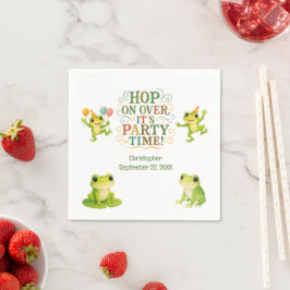 Guardanapo De Papel Garota Festa de aniversário sapo Garota Crianças