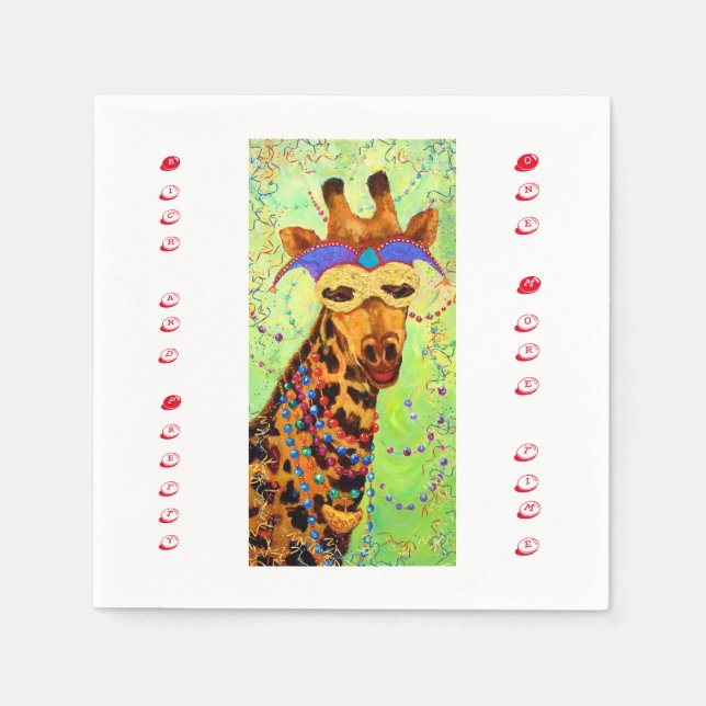 Guardanapo De Papel Garota rica e Bonito Napkin (Frente)