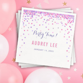 Guardanapo De Papel Garotas confetti aspergem festa de aniversário dec