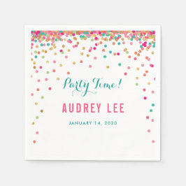 Guardanapo De Papel Garotas confetti aspergem festa de aniversário dec