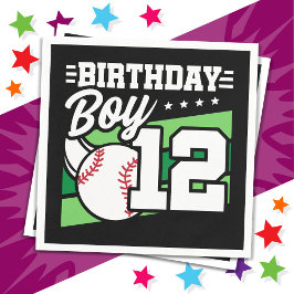 Guardanapo De Papel Garoto de Aniversário de 12 de 12 Anos de Festa de