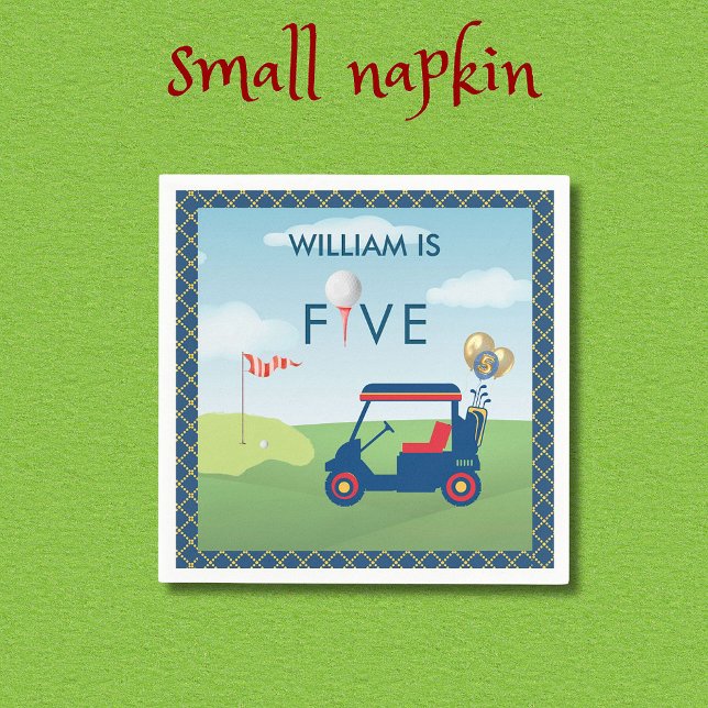 Guardanapo De Papel Garoto Tema 5 Festa de aniversário Napkins (Criador carregado)