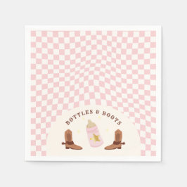 Guardanapo De Papel Garrafas retrorreflectoras e Chá de fraldas de vaq