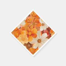 Guardanapo De Papel Gartenparty Retro 1970er Stil