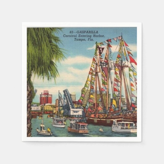 Guardanapo De Papel Gasparilla Napkins (Frente)