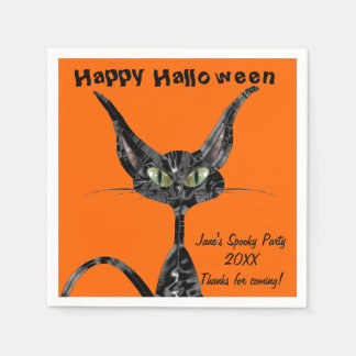 Guardanapo De Papel Gatinho de Halloween