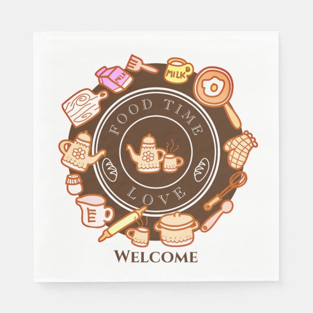 Guardanapo De Papel Gatinho Gelado (Frente)