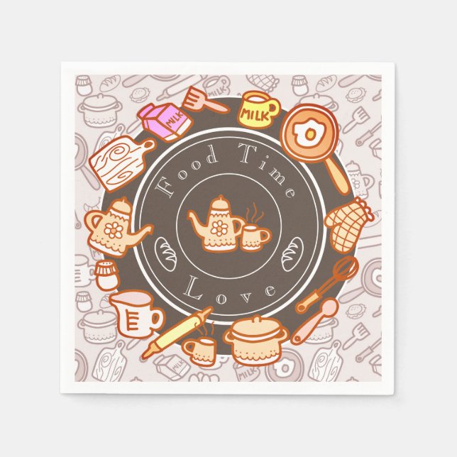 Guardanapo De Papel Gatinho Gelado (Frente)