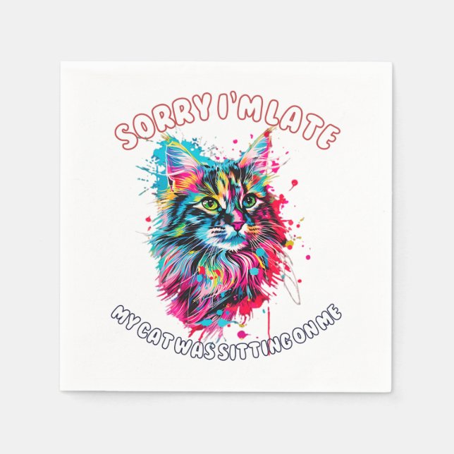 Guardanapo De Papel Gato (Frente)