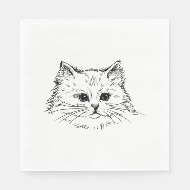 Guardanapo De Papel Gato           (Frente)