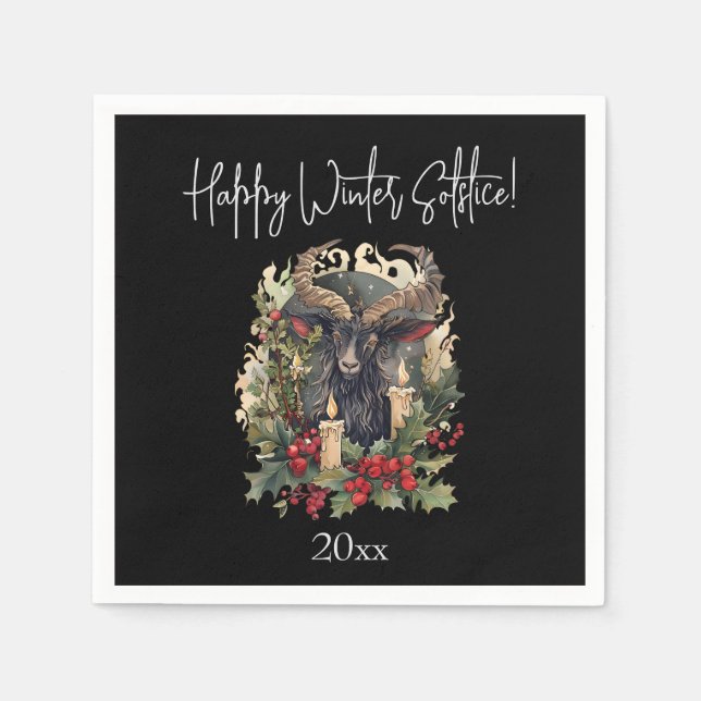 Guardanapo De Papel Gato Clássico Yule (Frente)