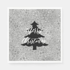 Guardanapo De Papel Gato de Cinza-de-erva-de-prata