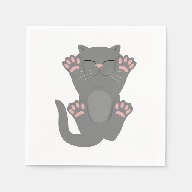 Guardanapo De Papel Gato Dormindo (Frente)