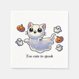 Guardanapo De Papel Gato fantasma muito fofo