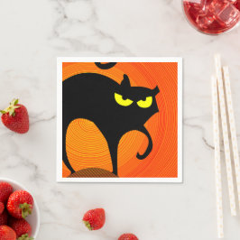 Guardanapo De Papel Gato Negro